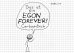 Dies ist ein Egon Forever! Cartoonbuch